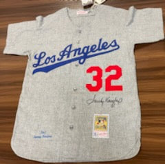 Sandy Koufax Autographed Authentic Mitchell & Ness 1963 Replica